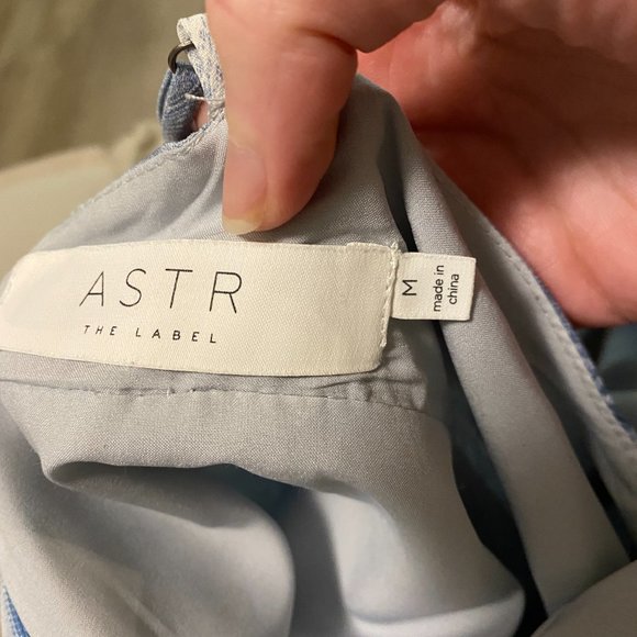 ASTR The Label Holland Ruffle Tie Dye Maxi Dress Blue - Picture 7 of 7